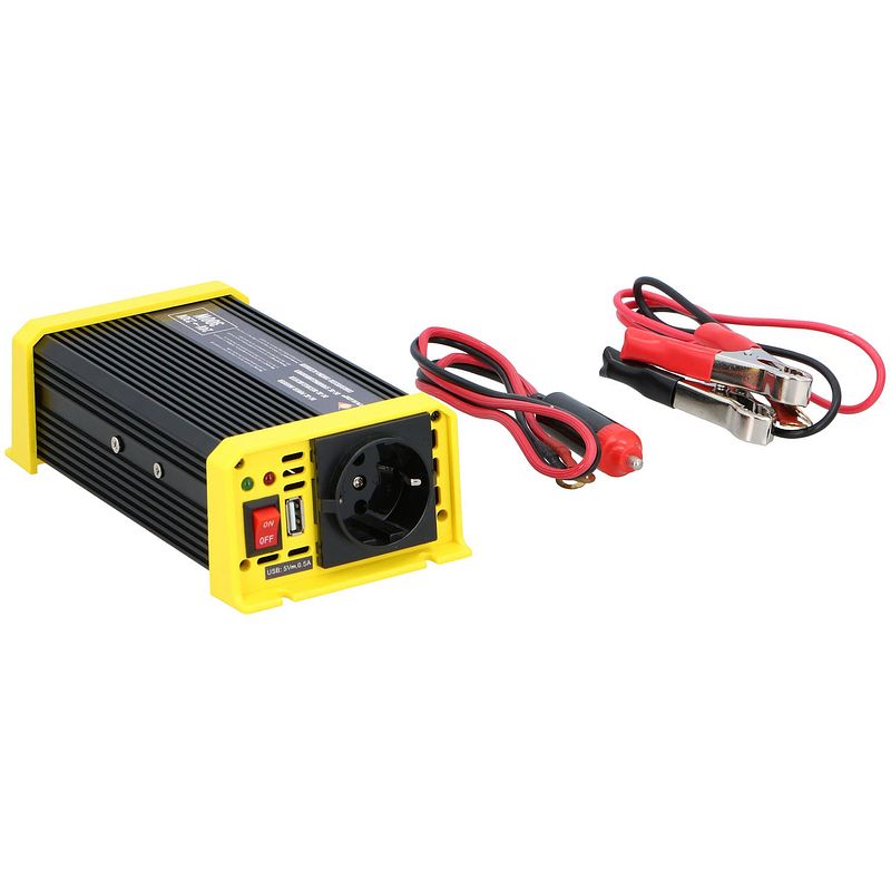 Foto van Dunlop 24 volt omvormer - 24 -230 volt - met stopcontact en usb-poort