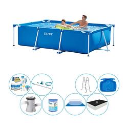 Foto van Intex frame pool rechthoekig 260x160x65 cm - deluxe zwembad set