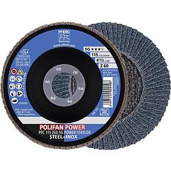 Foto van Pferd 67786115 polifan-lamellenschijf pfc 115 z 60 sg power steelox diameter 115 mm n/a 10 stuk(s)