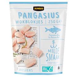 Foto van Jumbo pangasius wokblokjes 250g