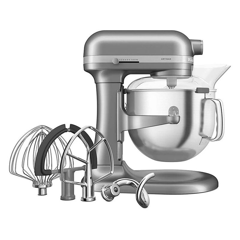 Foto van Kitchenaid 5ksm70shxecu staande mixer 375 w contour silver