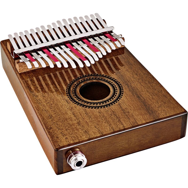 Foto van Meinl sonic energy soundhole pickup kalimba 17 c major acacia