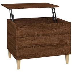 Foto van The living store salontafel lift-top - bruineiken - 60 x 44.5 x 45 cm - hout