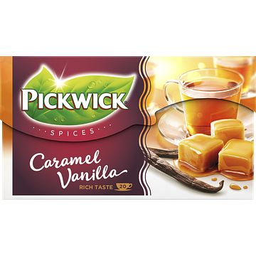 Foto van Pickwick spices caramelised vanilla zwarte thee 20 stuks bij jumbo