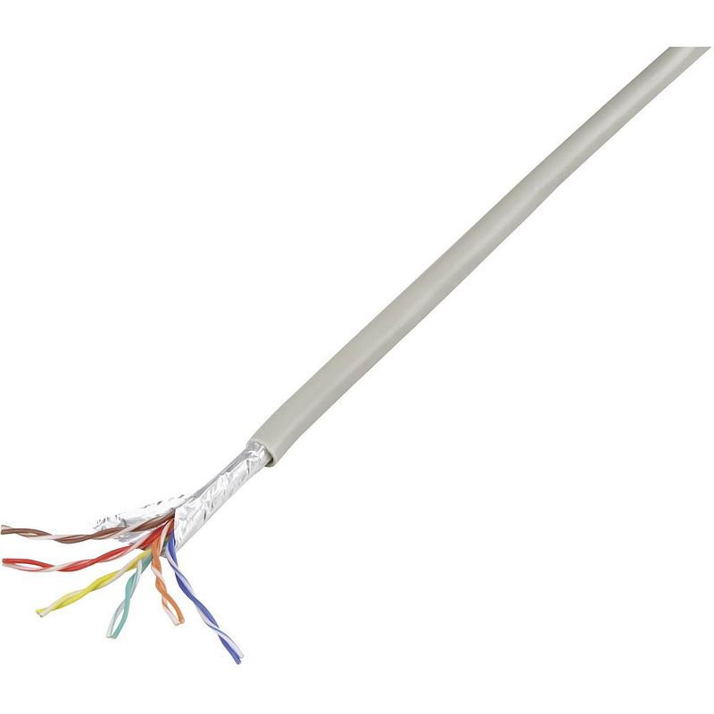 Foto van Conrad components 1226968 telefoonkabel j-y(st)y 6 x 2 x 0.60 mm grijs 10 m