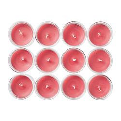 Foto van Waxinelicht tray - rood - set van 12