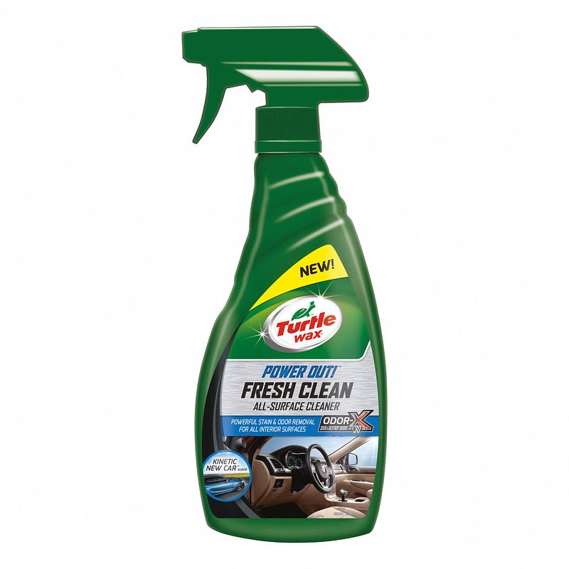 Foto van Turtle wax interieurreiniger 53087 poweroutfresh clean 500 ml