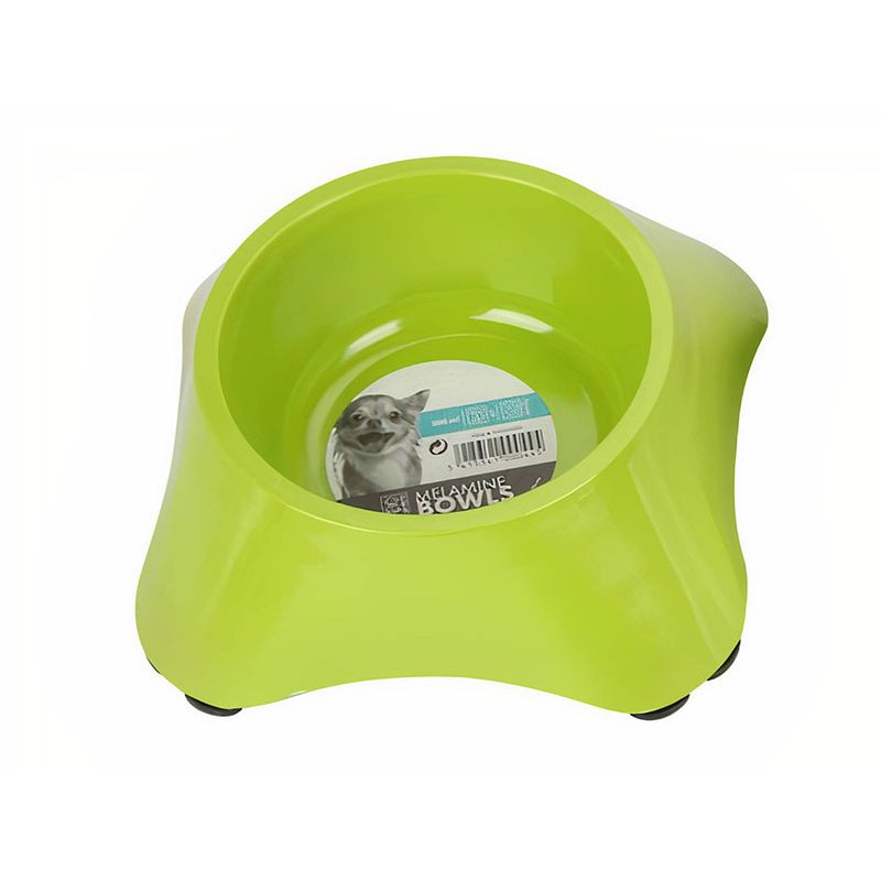 Foto van M-pets voer- en drinkbak 450 ml 27 x 9 cm groen