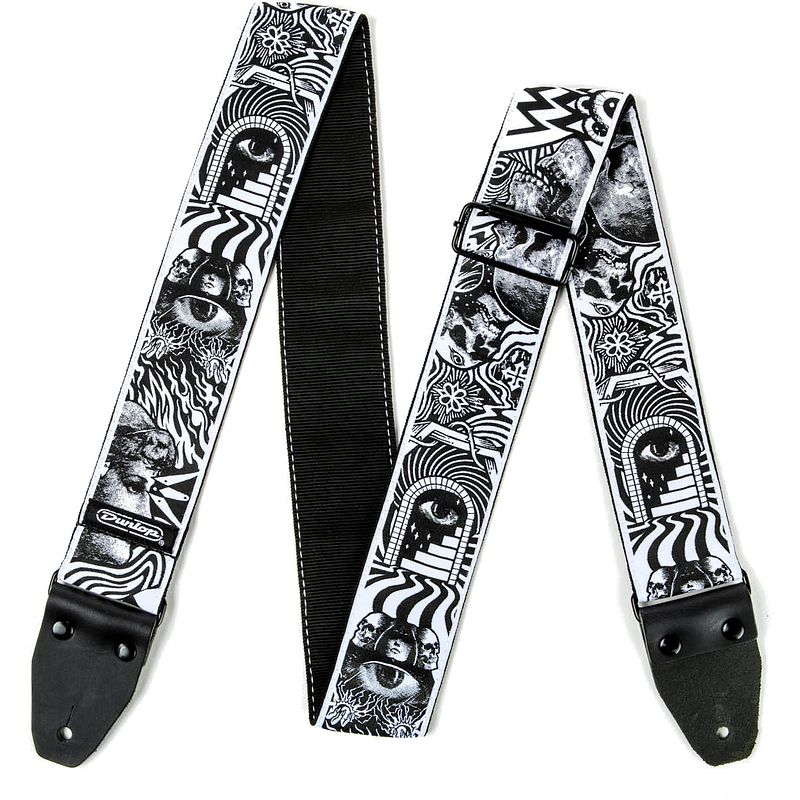 Foto van Dunlop ilovedust jacquard strap ild04 skulls