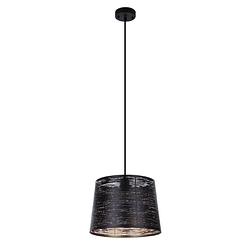 Foto van Industriële hanglamp becca - l:35cm - e27 - metaal - zwart