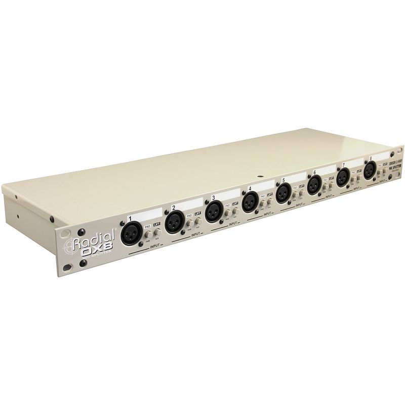 Foto van Radial ox8-r microfoonsplitter 8 kanalen rackmount - radial transfo