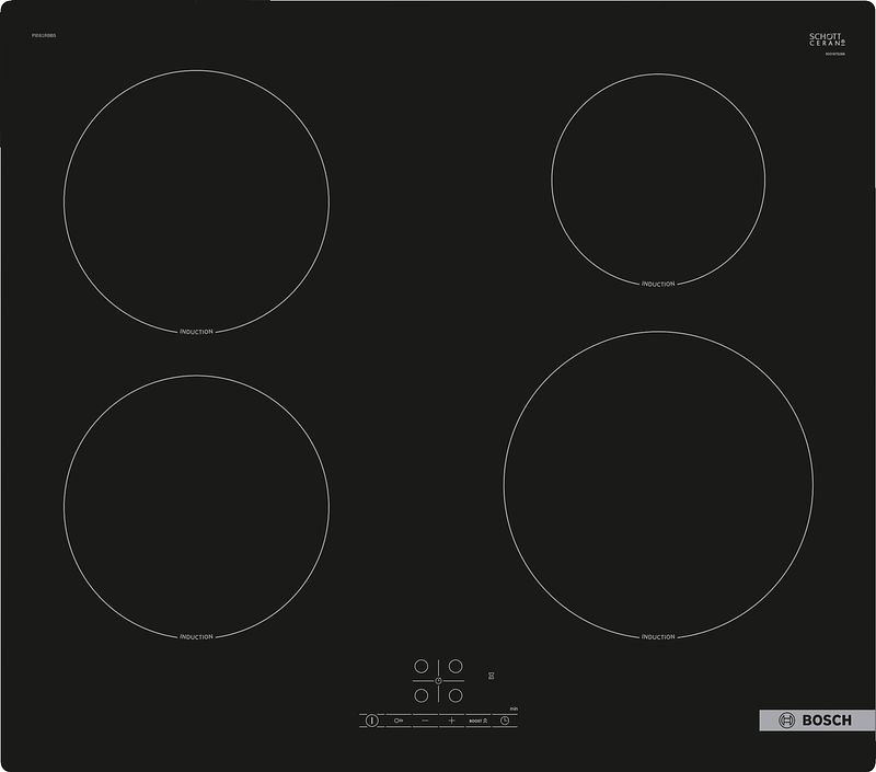 Foto van Bosch pie61rbb5e inductie inbouwkookplaat zwart