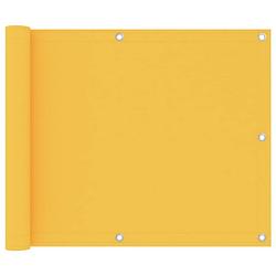 Foto van Vidaxl balkonscherm 75x500 cm oxford stof geel