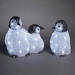 Foto van Konstsmide 6270-203 acryl figuur energielabel: f (a - g) pinguin set van 3 stuks koudwit led wit