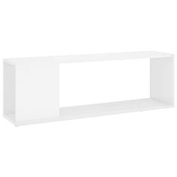 Foto van The living store tv-meubel 100x24x32 cm spaanplaat hoogglans wit - kast