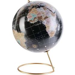 Foto van Wereldbol met metalen standaard - diameter 21 cm - wereldbol - draaibare wereldbol globe classic- educatieve wereldkaart