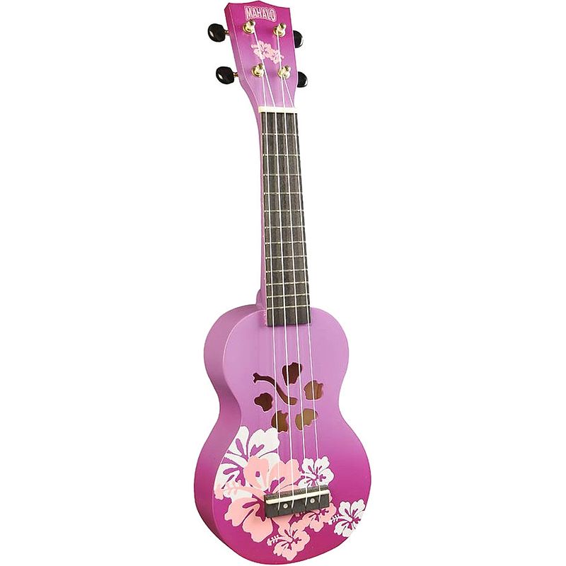 Foto van Mahalo md1hb/ppb designer series hibiscus purple burst ukelele