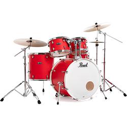 Foto van Pearl dmp925s/c899 decade maple matte racing red 5-delig drumstel