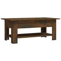 Foto van The living store salontafel urban - 102 x 55 x 42 cm - gerookt eiken