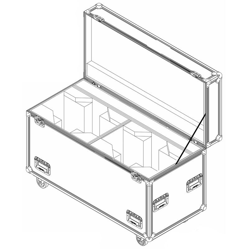 Foto van Jv case moving head case 10 voor 2x bti-blizzard bsw2/profile