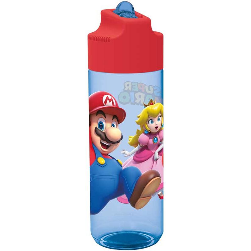 Foto van Stor waterfles mario bross junior 540 ml tritan blauw/rood