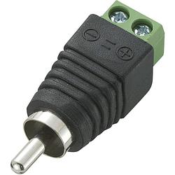 Foto van Tru components 735875 cinch-connector stekker, recht aantal polen: 2 zwart 1 stuk(s)