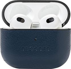 Foto van Decoded leather aircase for airpods 3rd gen blauw