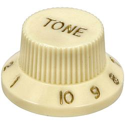 Foto van Fazley 11734 tone potmeter knop voor linkshandige gitaar (ivory)