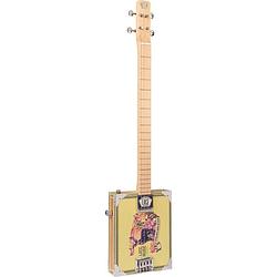 Foto van Lace cigar box guitar deer crossing 4-string 4-snarige elektrische gitaar