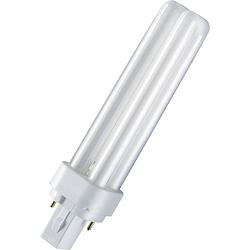 Foto van Osram spaarlamp energielabel: g (a - g) g24d-1 109.5 mm 230 v 10 w = 54 w warmwit buis 1 stuk(s)