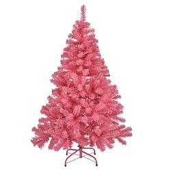 Foto van Kunst kerstboom/kunstboom roze 120 cm - kunstkerstboom