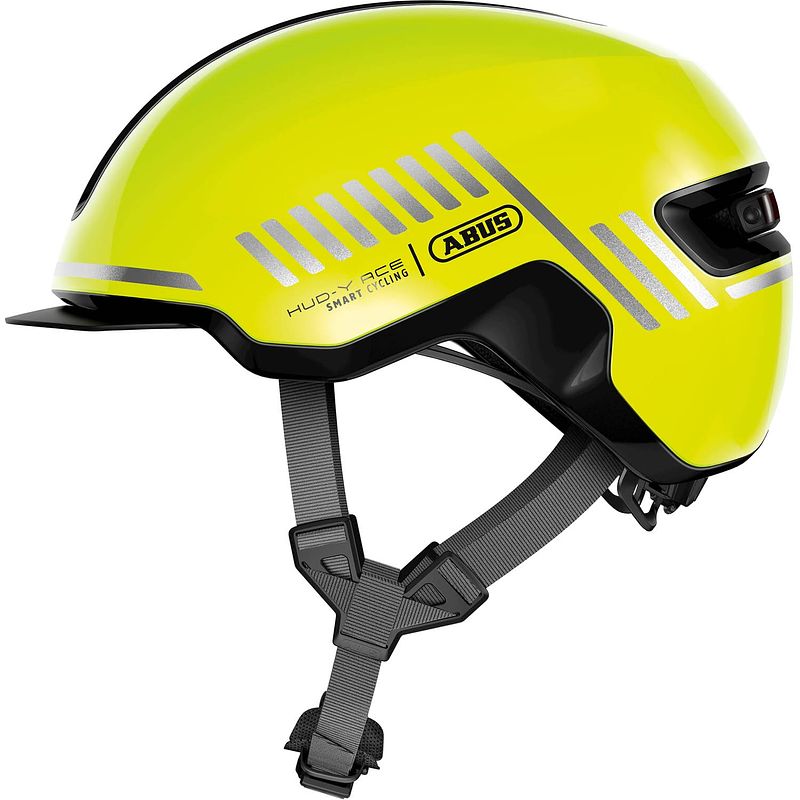 Foto van Abus helm hud-y signal yellow m 54-58cm