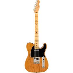 Foto van Fender american professional ii telecaster mn roasted pine elektrische gitaar met koffer