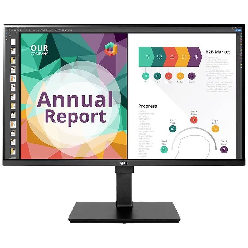 Foto van Lg electronics 32bn67up-b lcd-monitor 80 cm (31.5 inch) energielabel g (a - g) 3840 x 2160 pixel uhd 5 ms hdmi, displayport, usb 3.2 gen 1 (usb 3.0),