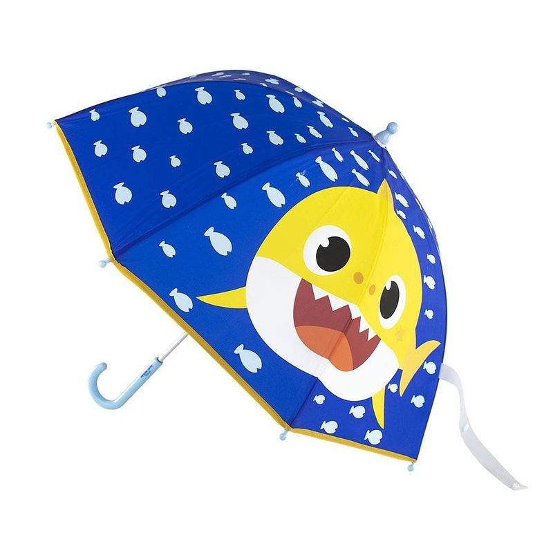 Foto van Kinder paraplu baby shark blauw 71 cm - paraplu'ss