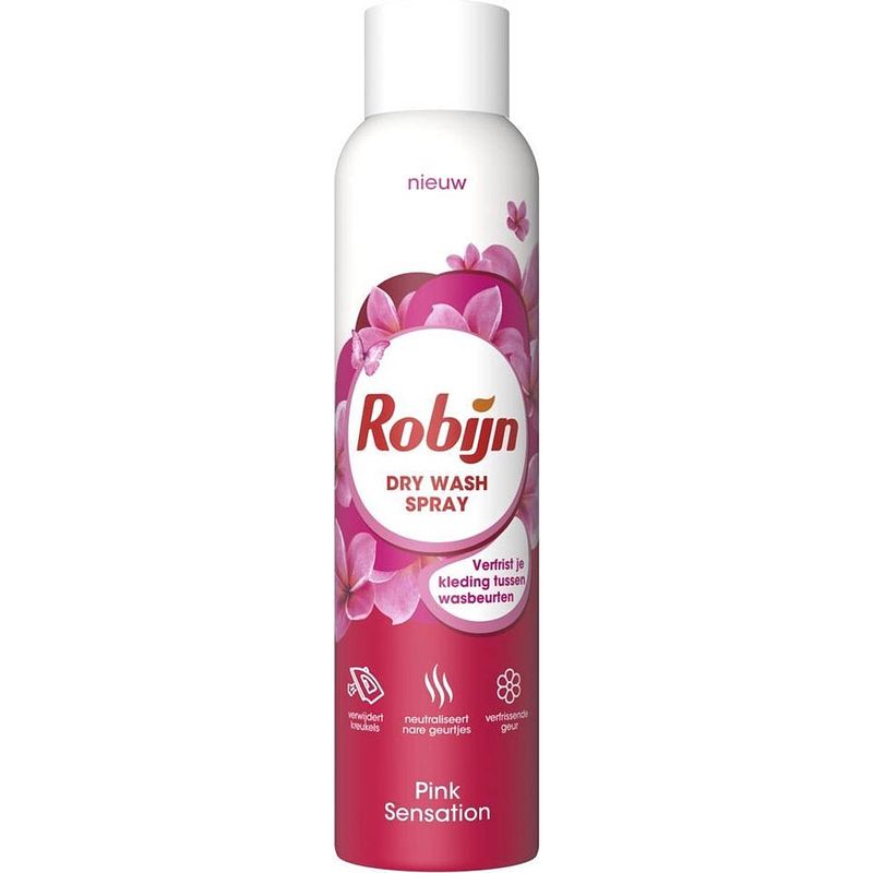 Foto van Robijn dry wash spray pink sensation - 200 ml