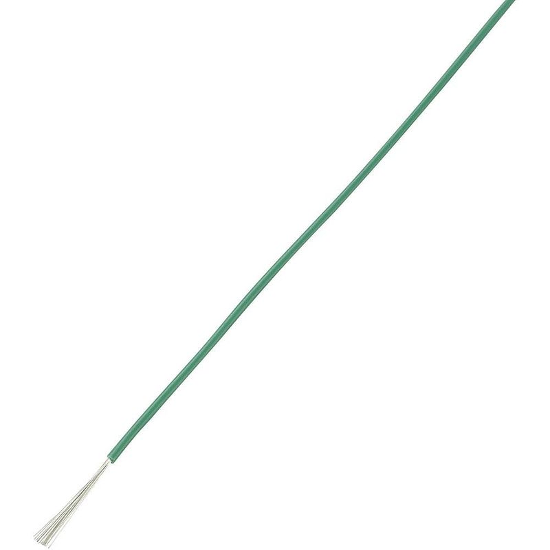 Foto van Tru components 1570262 draad liy 1 x 0.14 mm² groen, geel 100 m