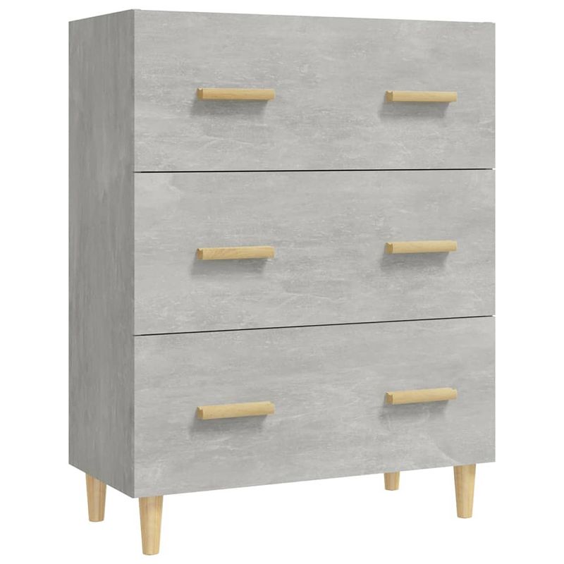 Foto van Vidaxl dressoir 70x34x90 cm bewerkt hout betongrijs