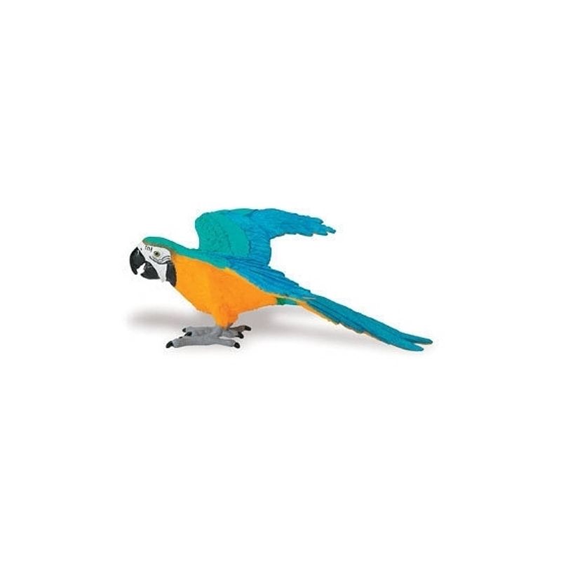 Foto van Speelgoed figuur gele ara papegaai van plastic 10 cm