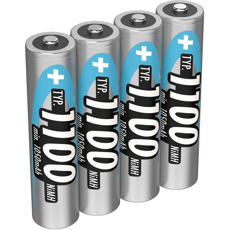 Foto van Ansmann hr03 oplaadbare aaa batterij (potlood) nimh 1050 mah 1.2 v 4 stuk(s)