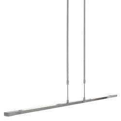 Foto van Moderne hanglamp - steinhauer - kunststof - modern - led - l: 122cm - voor binnen - woonkamer - eetkamer - zilver