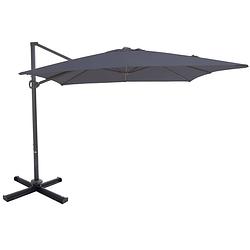 Foto van Sorara® roma classic zweefparasol 300 x 300 cm grijs