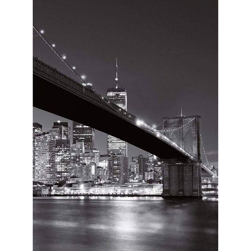 Foto van Wizard+genius brooklyn bridge ny vlies fotobehang 192x260cm 4-banen