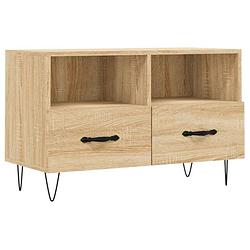 Foto van Vidaxl tv-meubel 80x36x50 cm bewerkt hout sonoma eiken