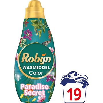 Foto van Robijn klein&krachtig collections vloeibaar wasmiddel color paradise secret 19 wasbeurten bij jumbo