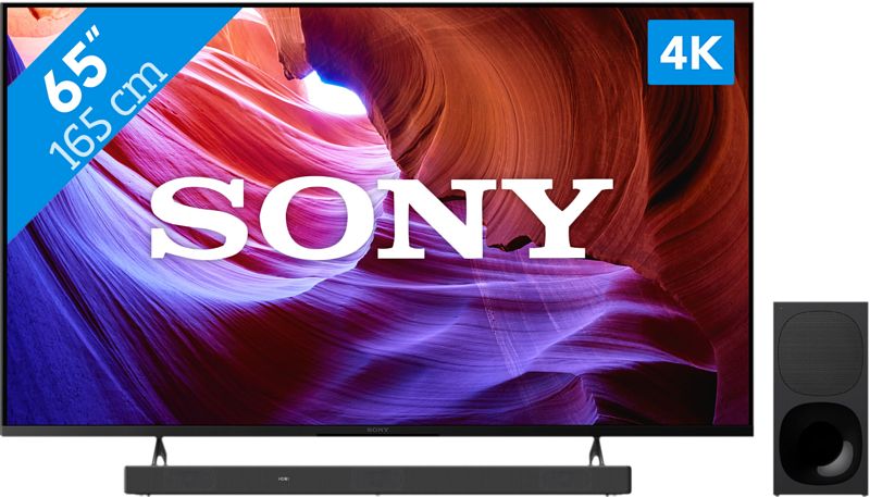 Foto van Sony bravia kd-65x85kp (2022) + soundbar