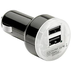 Foto van Pulse autolader usb dubbel 12/24 volt 2,1a zwart