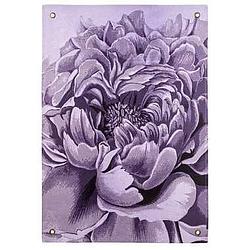 Foto van Wandkleed bloemen - paars - 112x80 cm - leen bakker