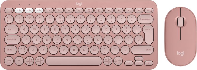 Foto van Logitech pebble 2 combo qwerty roze