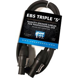 Foto van Ebs ssc-1.5 triple 'ss's speakon cable speakerkabel met speaker twist connectoren (1.5m)
